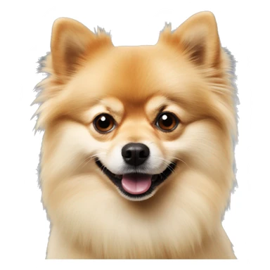 Pomeranian on drugs ￼ sticker