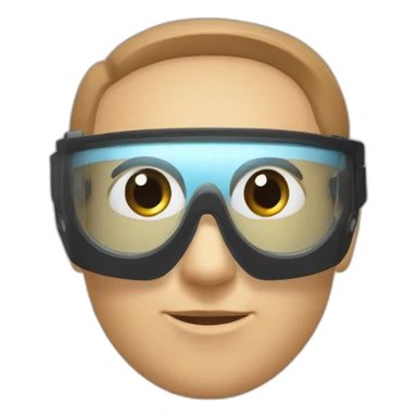 lasik eye surgery mask with brown ahir sticker