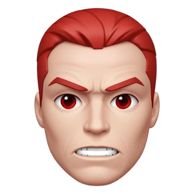 red face vision marvel half body from captain america: civil war sticker