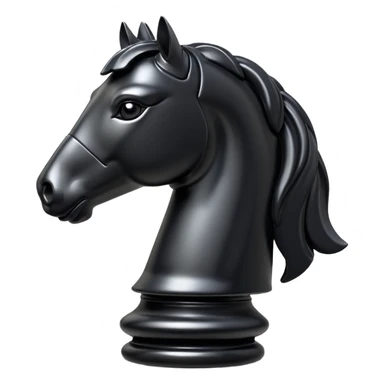 
chess knight piece object, horse head chess piece, 3D cartoon, glossy material, soft shadow, mobile game icon style, centered, clean background, no text, no watermark
 sticker