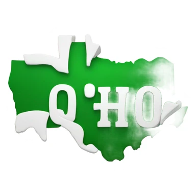 The word ‘OHIO’ in bold, green, uppercase letters.  sticker