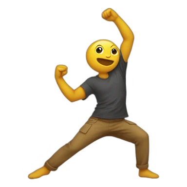 Gars qui fait un dab sticker