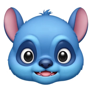 stitch emoji with side eye expression sticker