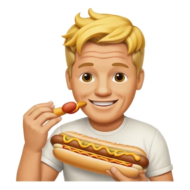gordon ramsay eat hotdog sticker