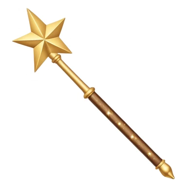modern magic wand creating perfect schedule with sparkles, 3D elegant style, golden glow, clean aesthetic sticker