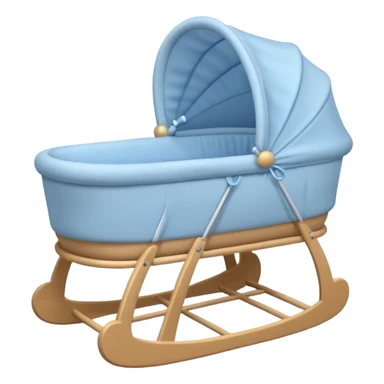 blue baby bassinet sticker