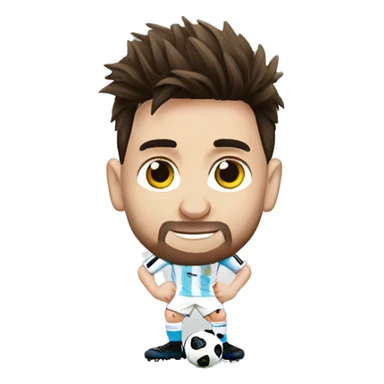 Lionel messi with worldcup sticker