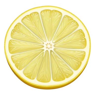 pastel yellow lemon slice sticker
