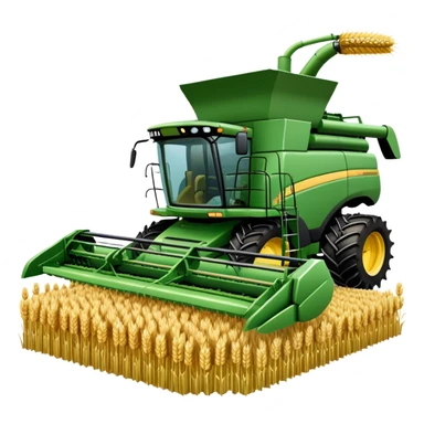 An icon featuring a wheat field, a combine harvester, fertilizer formulas, and plant cells, symbolizing agronomy. The design includes farming tools and crops, representing agricultural science, crop production, and plant biology. Transparent background highlights sustainable farming and growth. sticker
