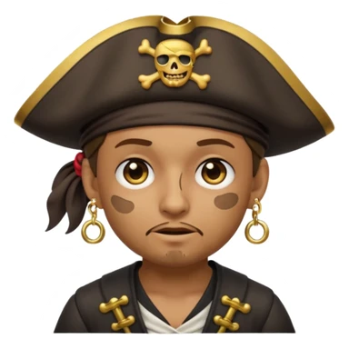 animated emoji for a player called prophet of doom IDK shrug emote needs to be pirate themed and dark sticker