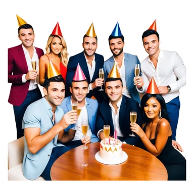 Tefi, Lewis Howes, Gary Vee, Tristan Tate, Tai Lopez, Josh King Madrid, Alex Hormozi, Iman Gadzhi, Branden Condy, Patrick Bet-David, Luke Belmar, Cardone, Shelby Sapp, Leila Hormozi, Tefi Valenzuela, business, Russell Brunson, partners, marketing, event , emoji, sales, money, mentor, party, emoji sticker