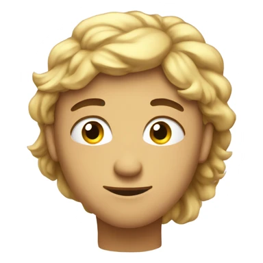 Like a confident head facing down smirk face sticker