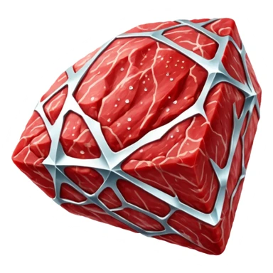 Diamond meat sticker