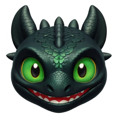 Toothless face only from how to train your Dragon accurate  sticker