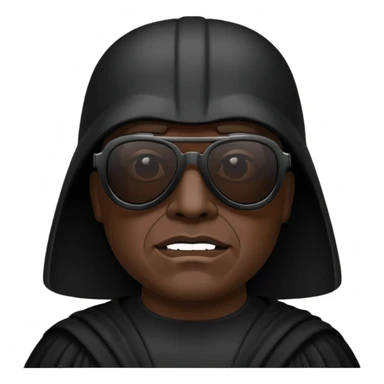 Dark vador avec des lunnettes noires sticker