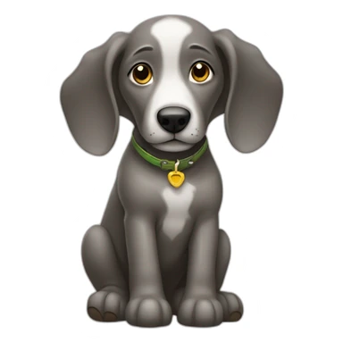 Chien sur un elefante sticker