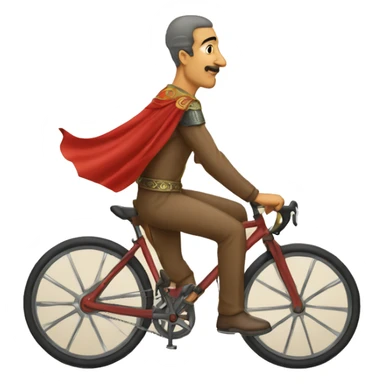 le roi du maroc mohamed 6 sur un velo sticker