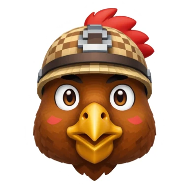 chicken jockey from mincraft sticker