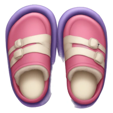 big slippers and crossbody bag sticker