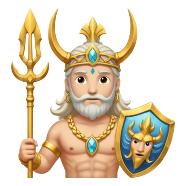 brahma god with Poseidon trident sticker