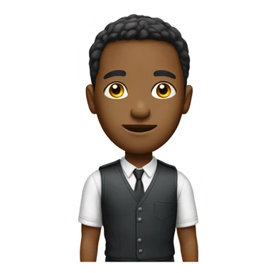 School boy big head sticker