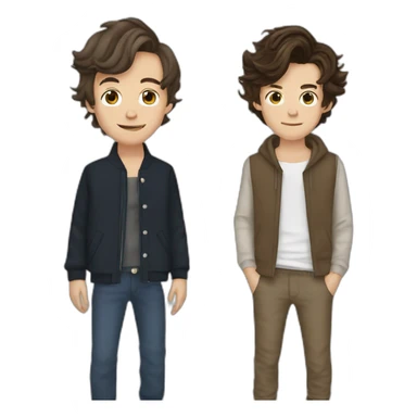 louis tomlinson and harry styles sticker