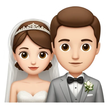 Bride and groom  sticker