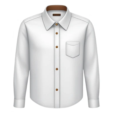 Folded collared shirt with style planner, professional outfit organization sticker