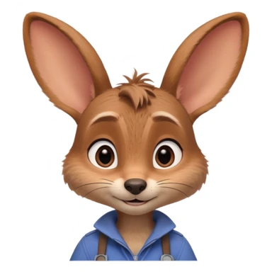 Judy Hopps (rabbit, without cap) from the Zootopia Disney movie sticker