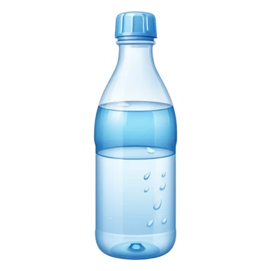 open bottle of water sticker