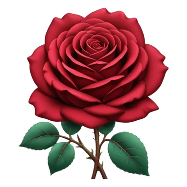 black rose, without green leaves, just flower sticker