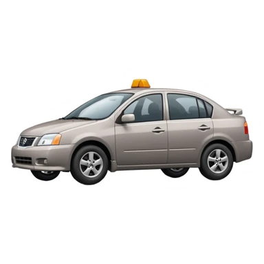 a sad Nissan Sentra sticker