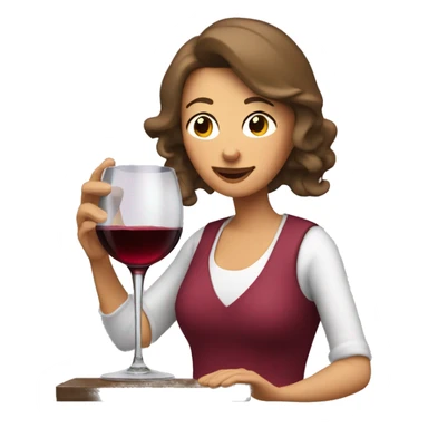 Mom Drinking wine out of decanter sticker