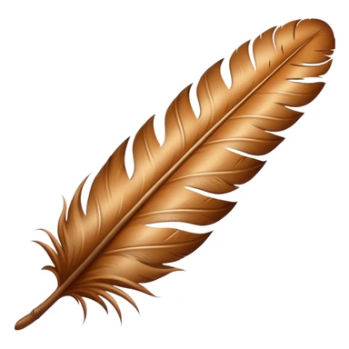 Feather with Kori pattern sticker