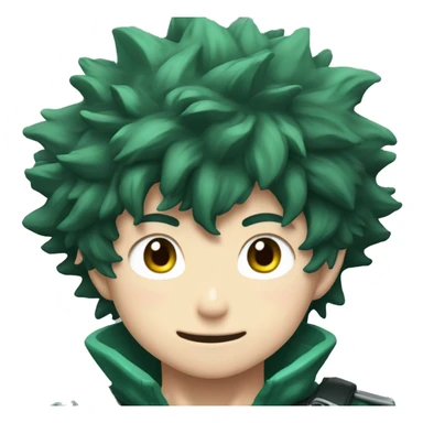 Izuku midoriya en tenue de héros  sticker