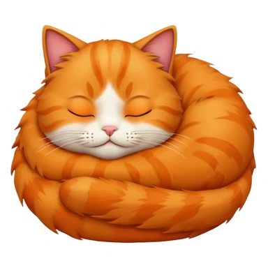 Cat emoji sleeping sticker
