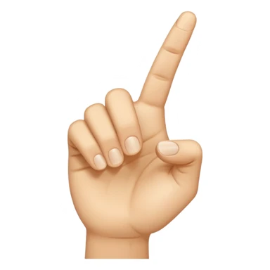 Hand which finger is points in front sticker