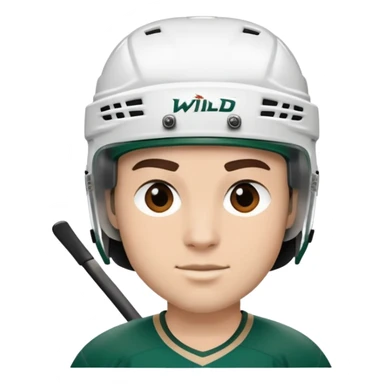 Minnesota Wild ice hockey full player  sticker
