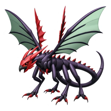 Shiny Oily Glossy Yveltal-Scyther-Darkrai-Genesect-Lunala-Vikavolt-fusion sticker