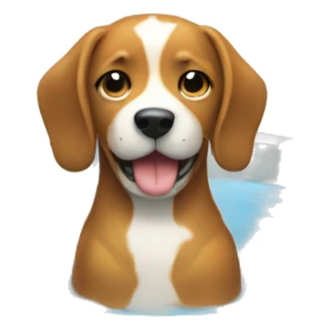 dog bowl with water sticker