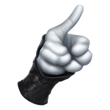 thumb up, gothic glove, magical style sticker