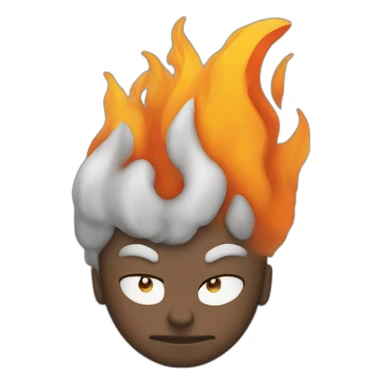 Fuego y humo sticker