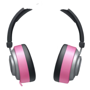 headphones with pink bows on them sticker