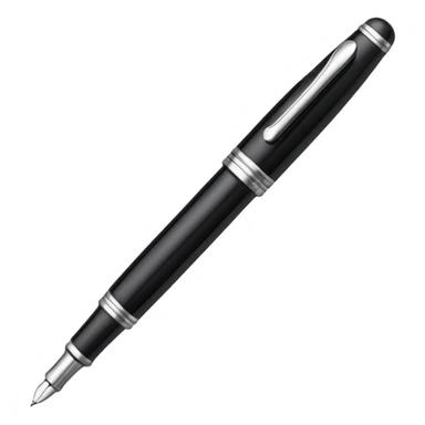 A fountain pen sticker