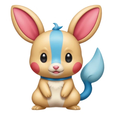 Teddiursa-Minccino-Plusle-Minun-fusion  sticker