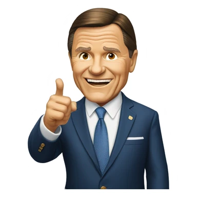 Kenneth Copeland standing up pointing forward  sticker