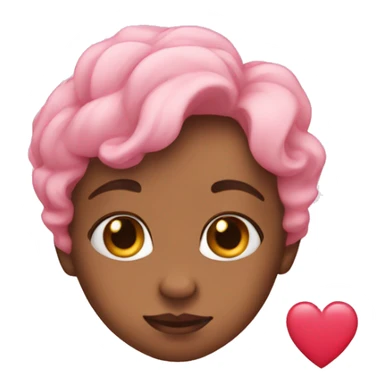 Heart baby rose sticker