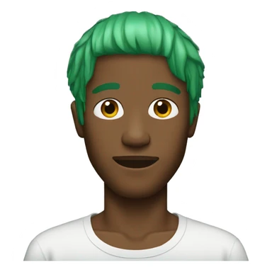 Frank ocean with green hair sticker