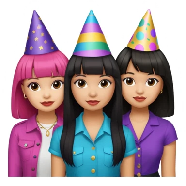 Raven-Symoné, Debby Ryan (straight bangs), and Jenna Ortega sticker