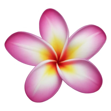 Plumeria flower sticker